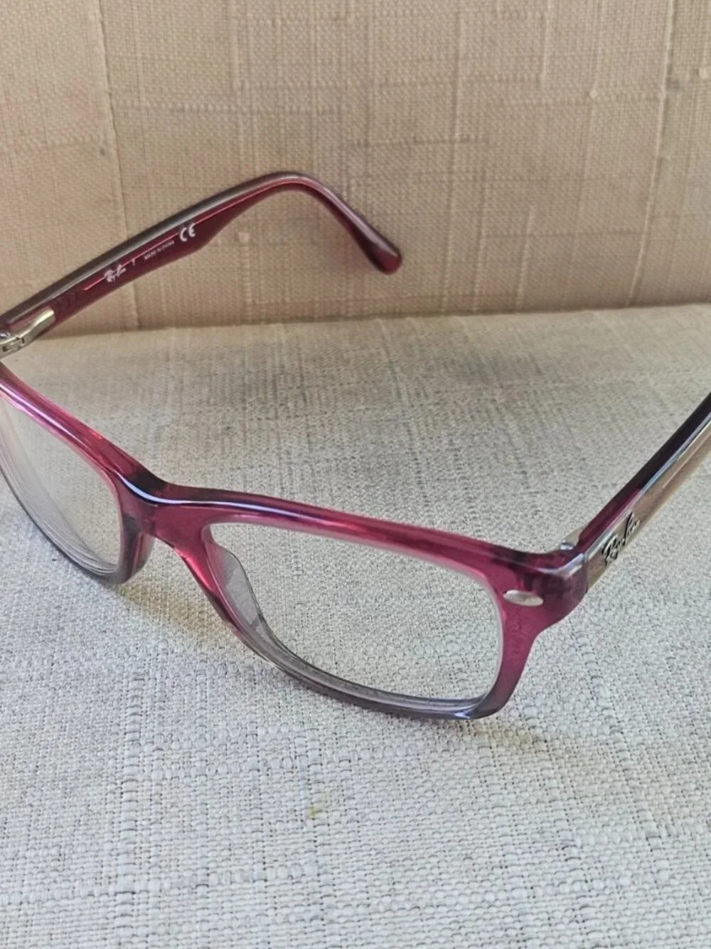 Ray-Ban Kid Youth Eyeglasses Double Tone Red Eyewear RB1531 3648 Glasses